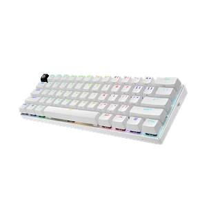 Teclado Gamer Inalámbrico Logitech G PRO X 60 LIGHTSPEED Blanco Óptico GX Tactile Inglés US (920-011921)