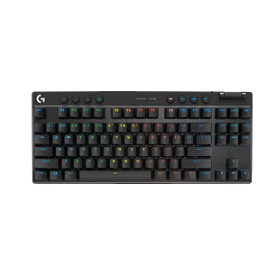 Teclado Gamer Logitech G PRO X TKL LIGHTSPEED Inalámbrico Tactile Negro Inglés US (920-012127)