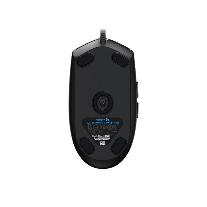 910-005793 MOUSE LOGITECH G203 LIGHTSYNC BLACK 4