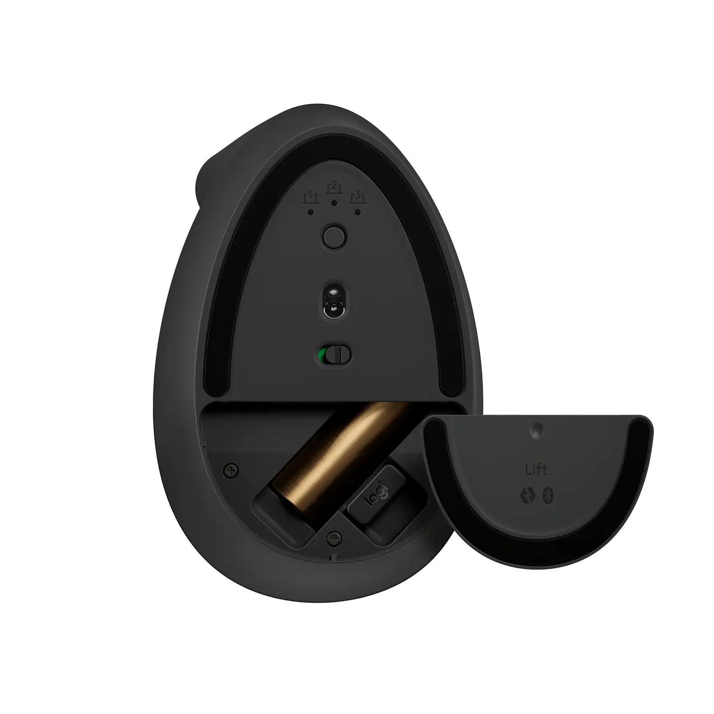 910-006467 MOUSE LIFT ZURDO GRAPHITE / BLACK 5
