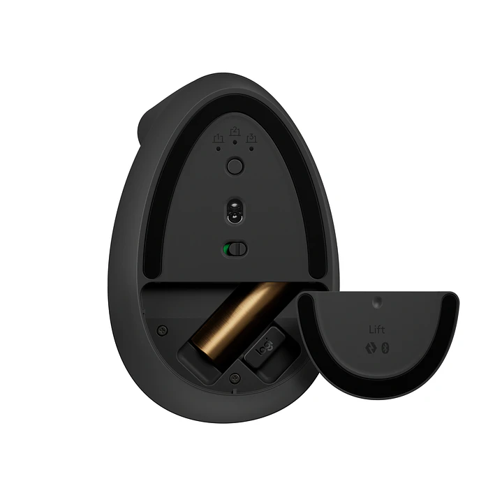 910-006467 MOUSE LIFT ZURDO GRAPHITE / BLACK 5