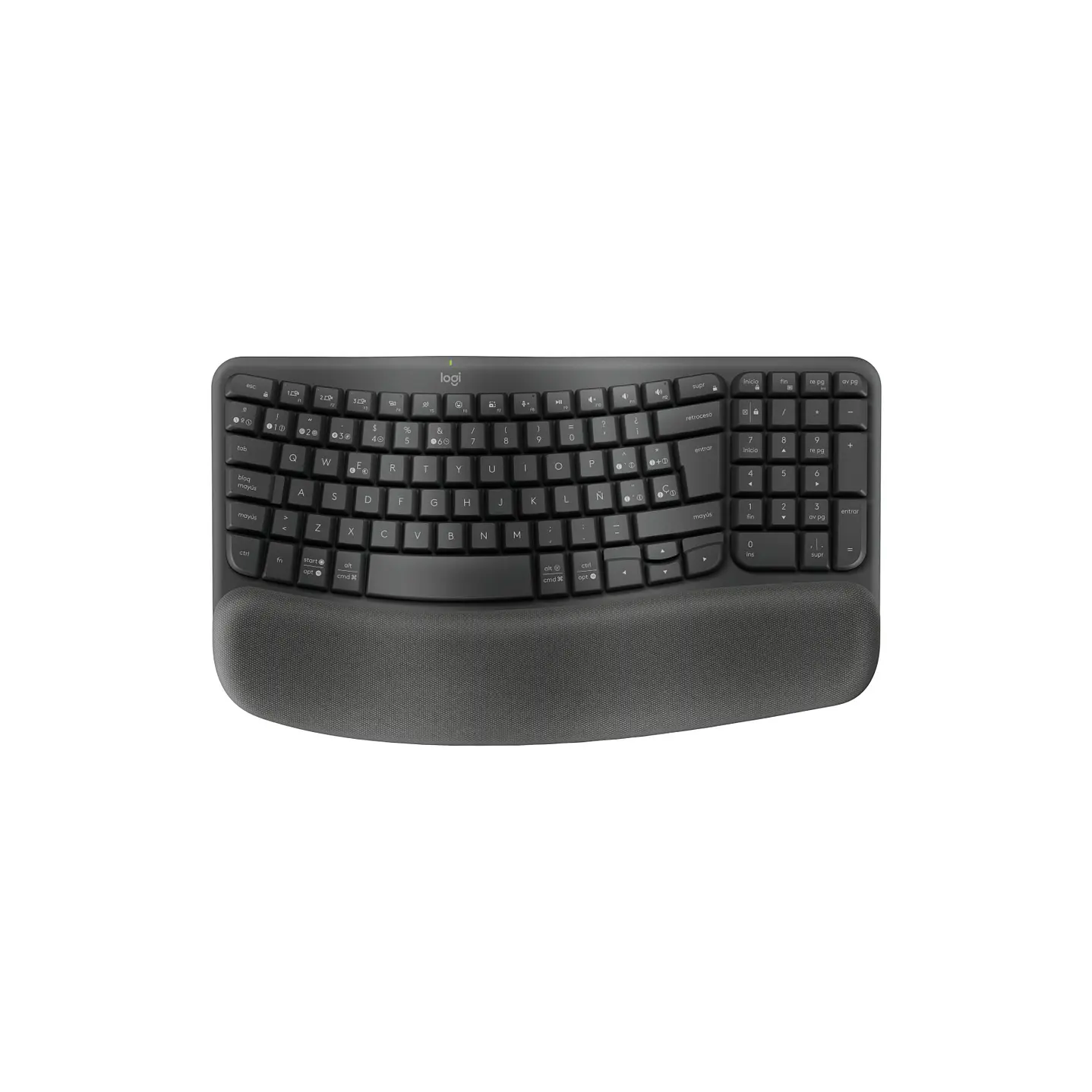 Logitech Teclado inalambrico Wave Keys Grafito Espanol 3