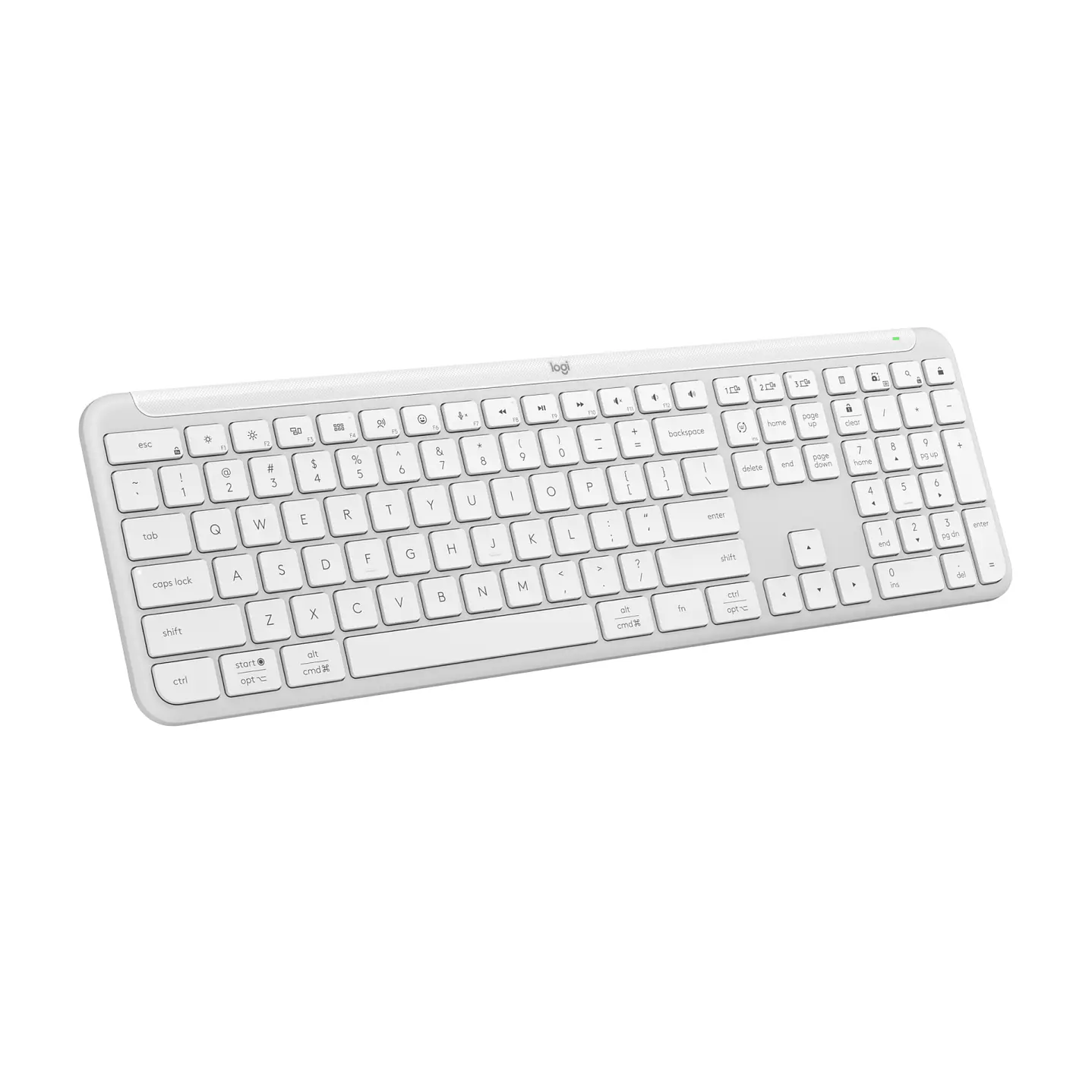 920-012593  TECLADO LOGITECH SIGNATURE SLIM K950 ESP BLANCO 4