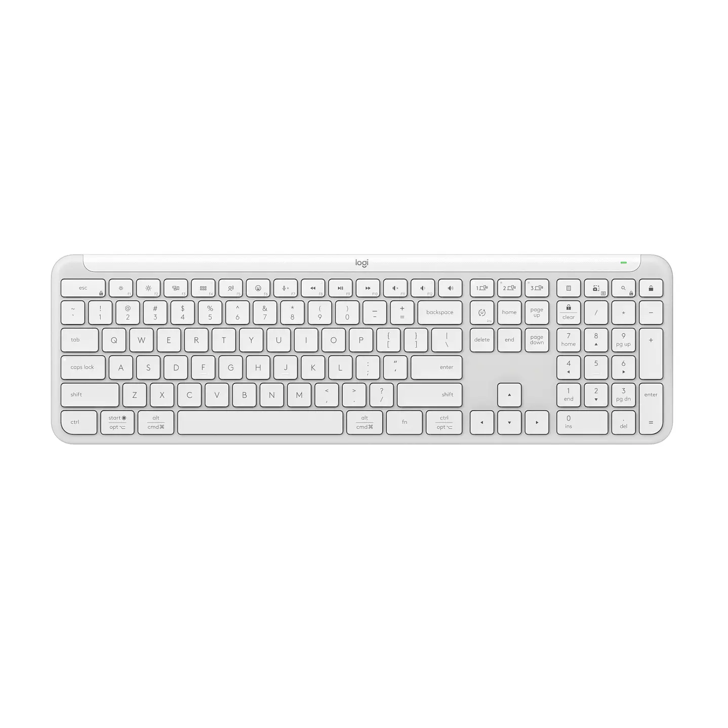 920-012593  TECLADO LOGITECH SIGNATURE SLIM K950 ESP BLANCO 5
