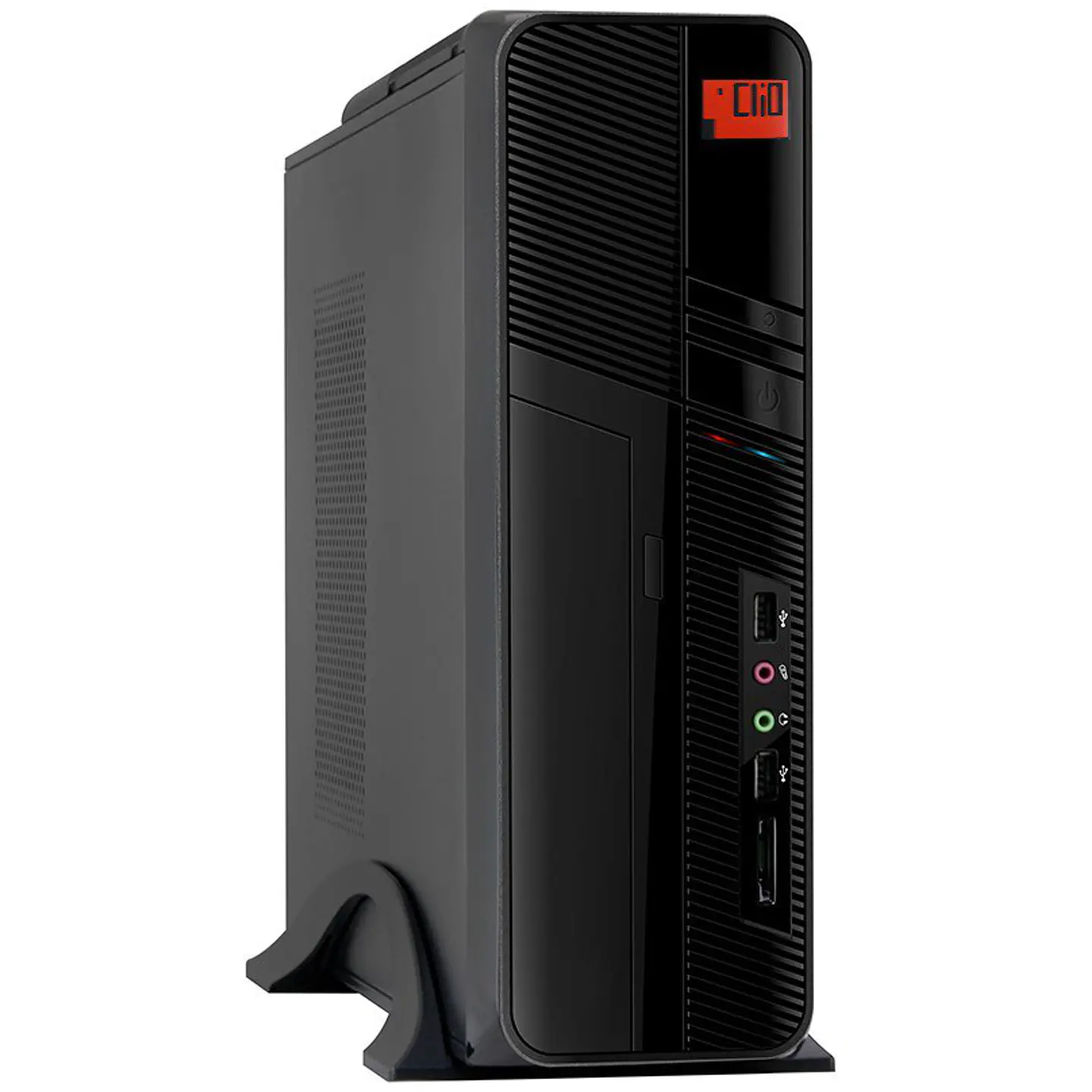 Gabinete Slim Clio S-605 Micro ATX / Mini ITX con Fuente 500W 2x USB 2.0 Negro 1