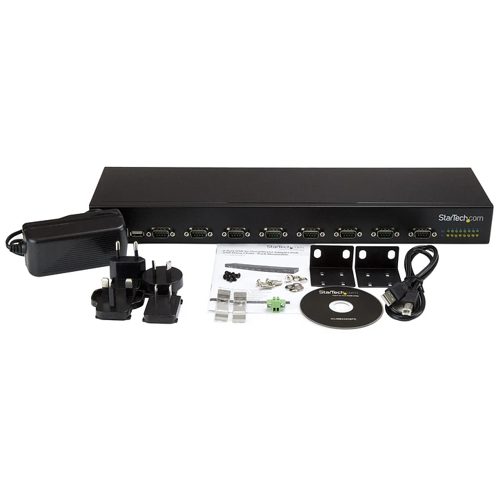 Hub USB a Serie StarTech.com ICUSB23208FD 8 Puertos RS232 DB9 Carcasa de Aluminio 4