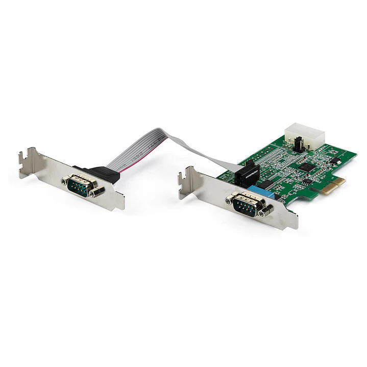 Tarjeta PCIe Serie StarTech.com PEX2S953LP 2 Puertos RS232 DB9 UART 16950 Perfil Bajo 1