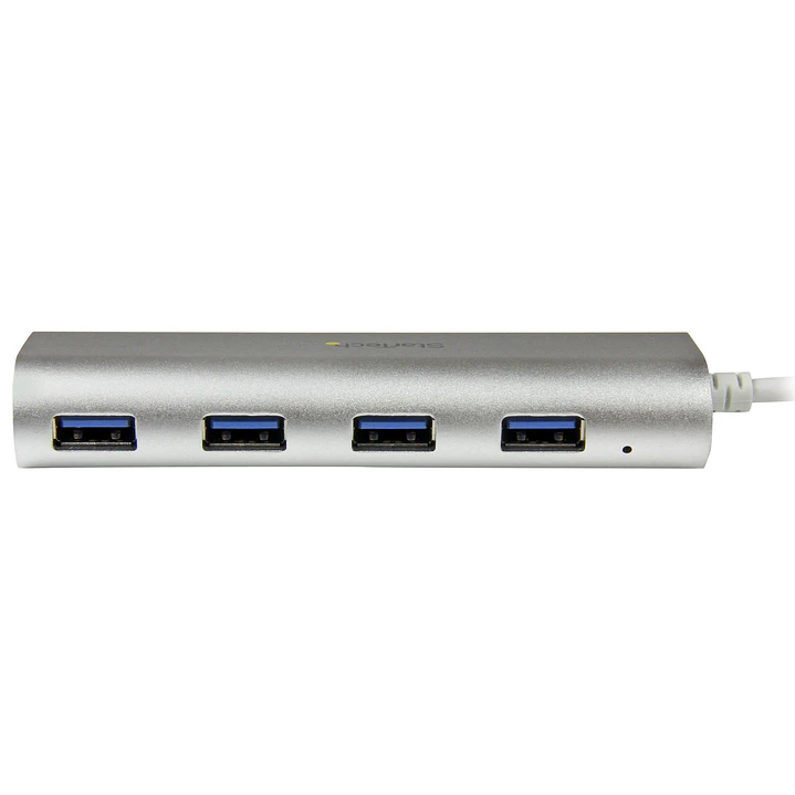 Hub USB 3.0 StarTech.com ST43004UA 4 Puertos USB-A 5Gbps Portátil Alimentado por Bus 3