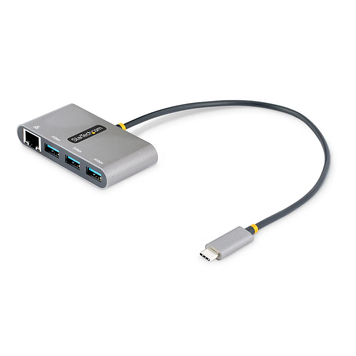 Hub USB-C StarTech.com HB30C3A1GEA2 3 Puertos USB-A 3.0 + Gigabit Ethernet Portátil 1