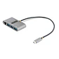 Hub USB-C StarTech.com HB30C3A1GEA2 3 Puertos USB-A 3.0 + Gigabit Ethernet Portátil - Miniatura 1