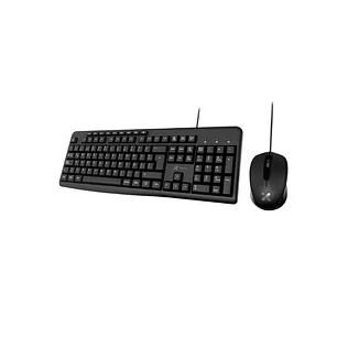 Kit Teclado y Mouse Xtech Alámbrico USB Español Latinoamericano Multimedia Negro (XTK-302S)