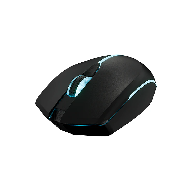 Mouse Inalámbrico Xtech XTM-318 2.4 GHz 3200 DPI 4 Botones Iluminación LED Negro 1