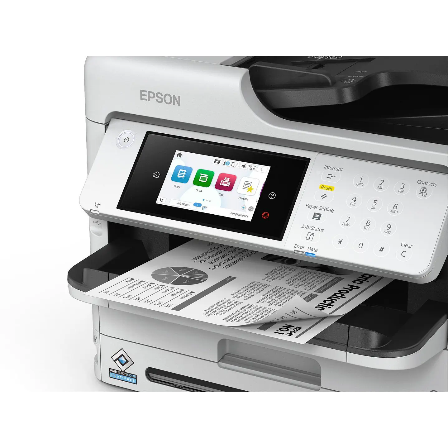 Multifuncional Tinta Epson WorkForce Pro WF-M5899 A4 Monocromática 25 ppm Dúplex Wi-Fi Fax (C11CK76301) 3