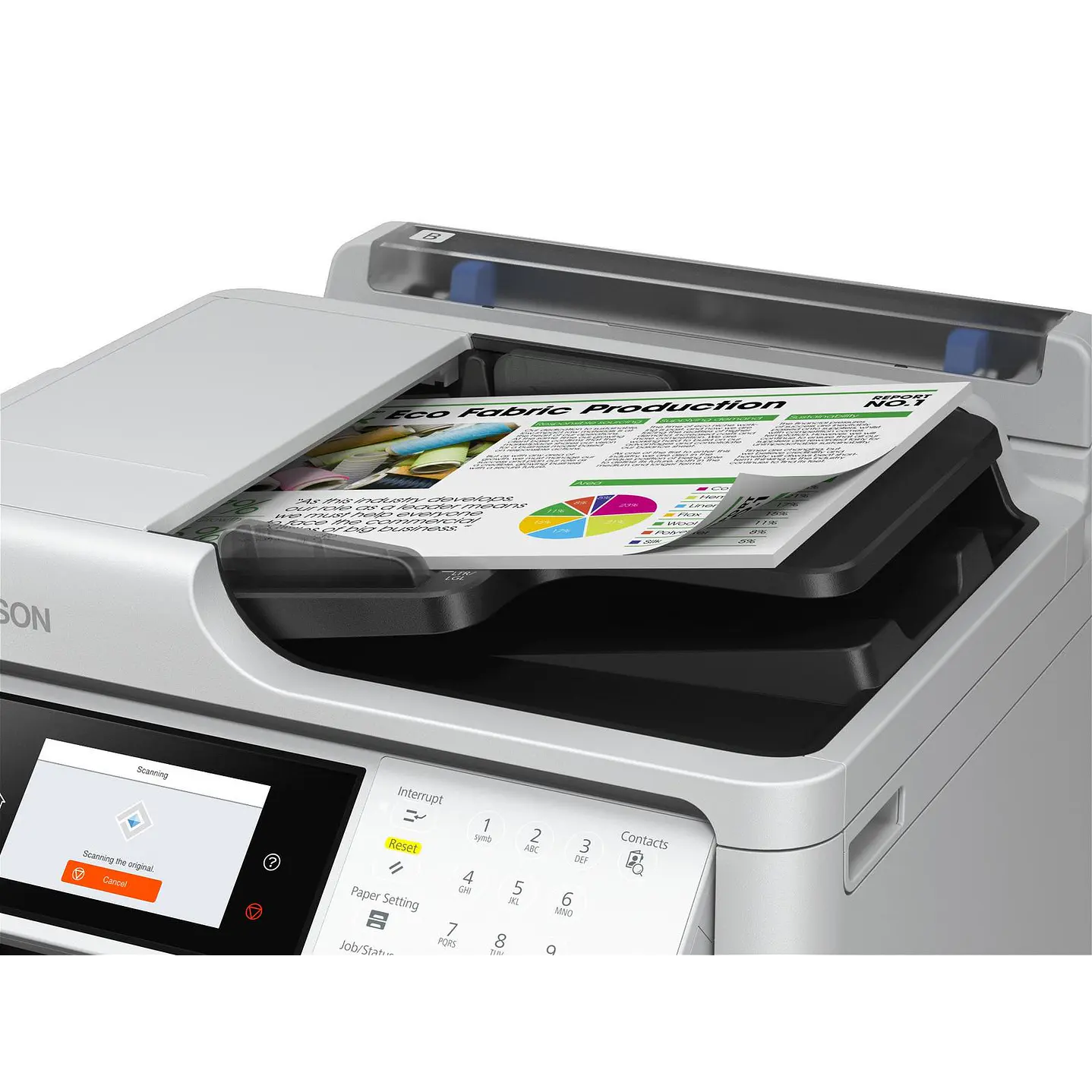 Multifuncional Tinta Epson WorkForce Pro WF-M5899 A4 Monocromática 25 ppm Dúplex Wi-Fi Fax (C11CK76301) 4