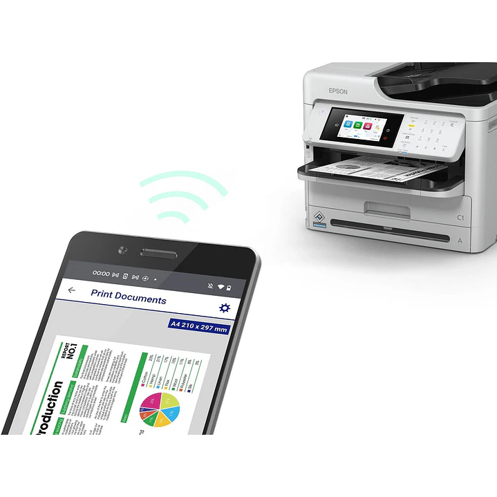 Multifuncional Tinta Epson WorkForce Pro WF-M5899 A4 Monocromática 25 ppm Dúplex Wi-Fi Fax (C11CK76301) 6