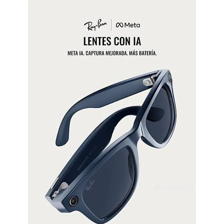 Ray-Ban Meta (Gen 2) Wayfarer Azul Calibre 53 Polar Dusty Blue / Shiny Cosmic Blue 2
