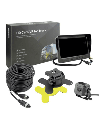  Kit Pantalla dvr HD 7´ + 2 Cámaras HD + Cable 15 mt