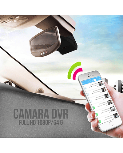 CAMARA DE SEGURIDAD DASHCAM CON GRABACION FULL HD 1080P/128 Gb