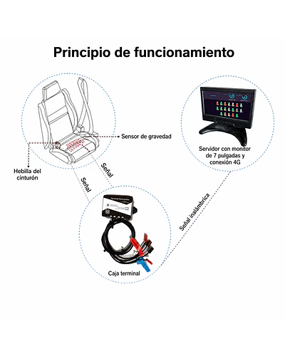 KIT DE SENSORES DE USO DE CINTURON 19 ASIENTOS