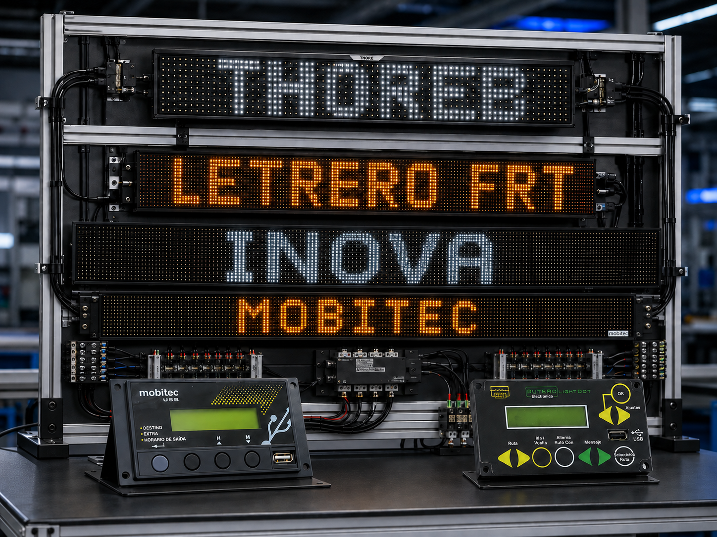 Letrero LED de itinerario Thoreb para buses