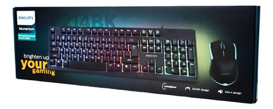 Kit Philips Momentum Teclado Y Mouse Gamer 2