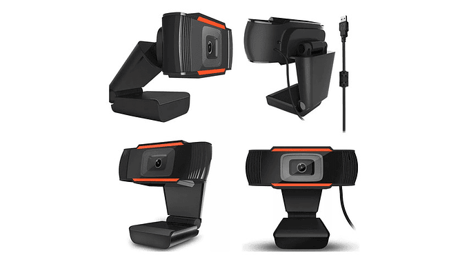 Cámara Web Con Micrófono Incorporado Jack 3.5mm Hd 480p Usb 5