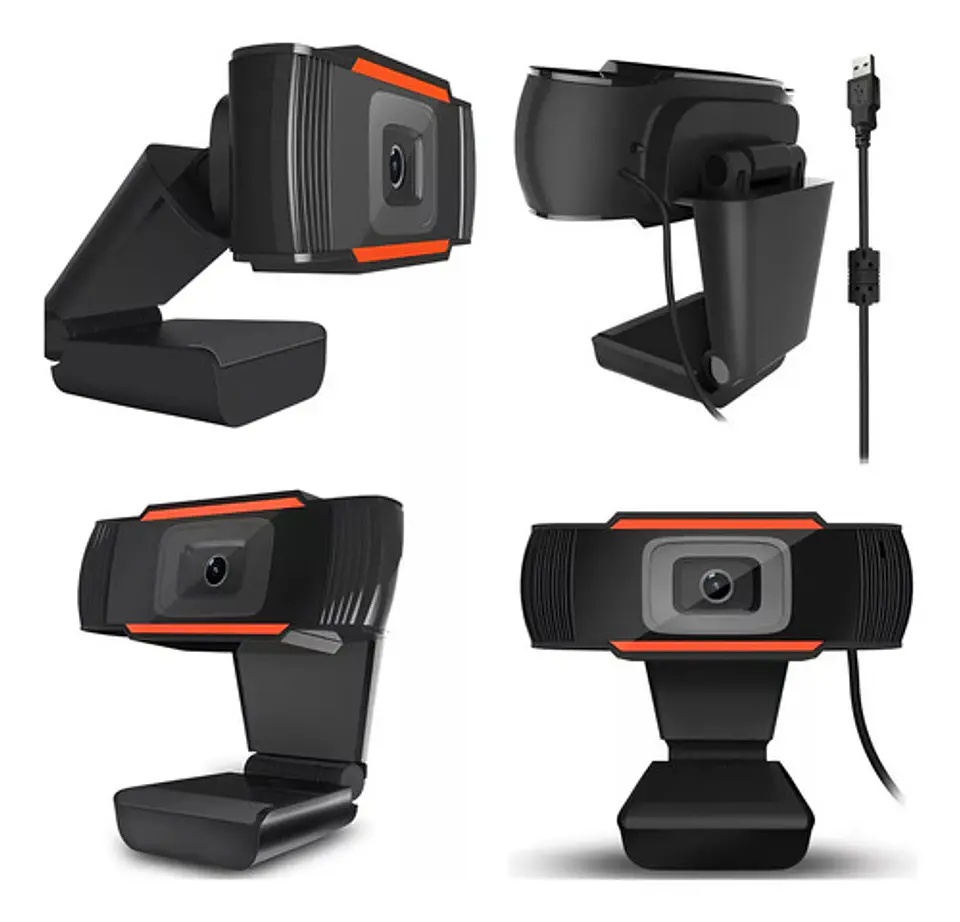 Cámara Web Con Micrófono Incorporado Jack 3.5mm Hd 480p Usb 5