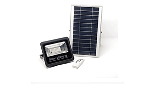 Kit Proyector 25w Panel Solar  Soporte Y Control Remoto