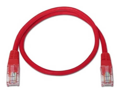 Cable Patch Utp Cat5 1 Mts. Red