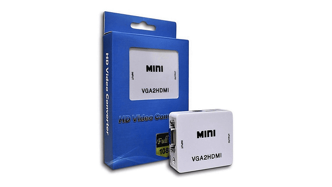 Conversor Adaptador Vga A Hdmi Video Converter Full Hd 1080p 1