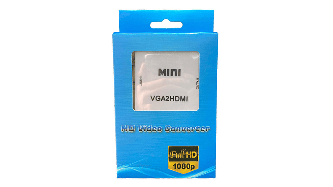 Conversor Adaptador Vga A Hdmi Video Converter Full Hd 1080p 3