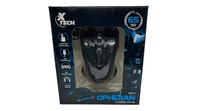 Mouse Gamer 3d Xtech Ophidian Xtm-410 - Usb - 2400dpi Color Negro 4