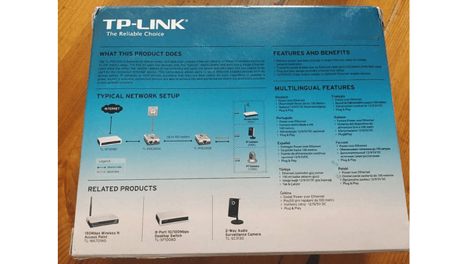 Poe Adapter Kit Tl-poe200 Caja Deteriorada 5