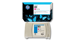 Hp Cartucho # 80 Magenta 350ml- Designjet 1050/1055