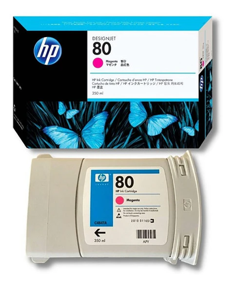 Hp Cartucho # 80 Magenta 350ml- Designjet 1050/1055