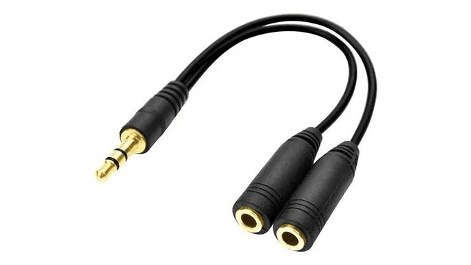 Cable Adaptador Audio Splitter 3.5 Mm 2 Jack A 1pl 1