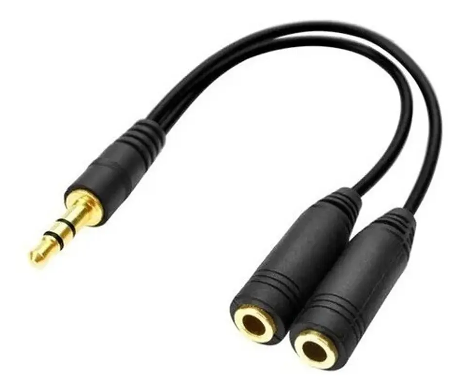 Cable Adaptador Audio Splitter 3.5 Mm 2 Jack A 1pl 1