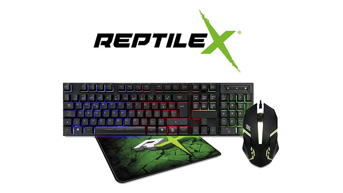 Kit Gamer Premium Reptilex Gamer Teclado , Mouse Y Padmouse 2