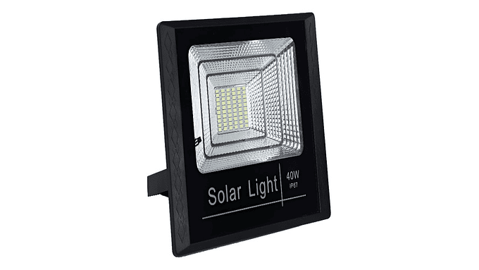 Kit Foco Led 40w Panel Solar Y Control Remoto 1