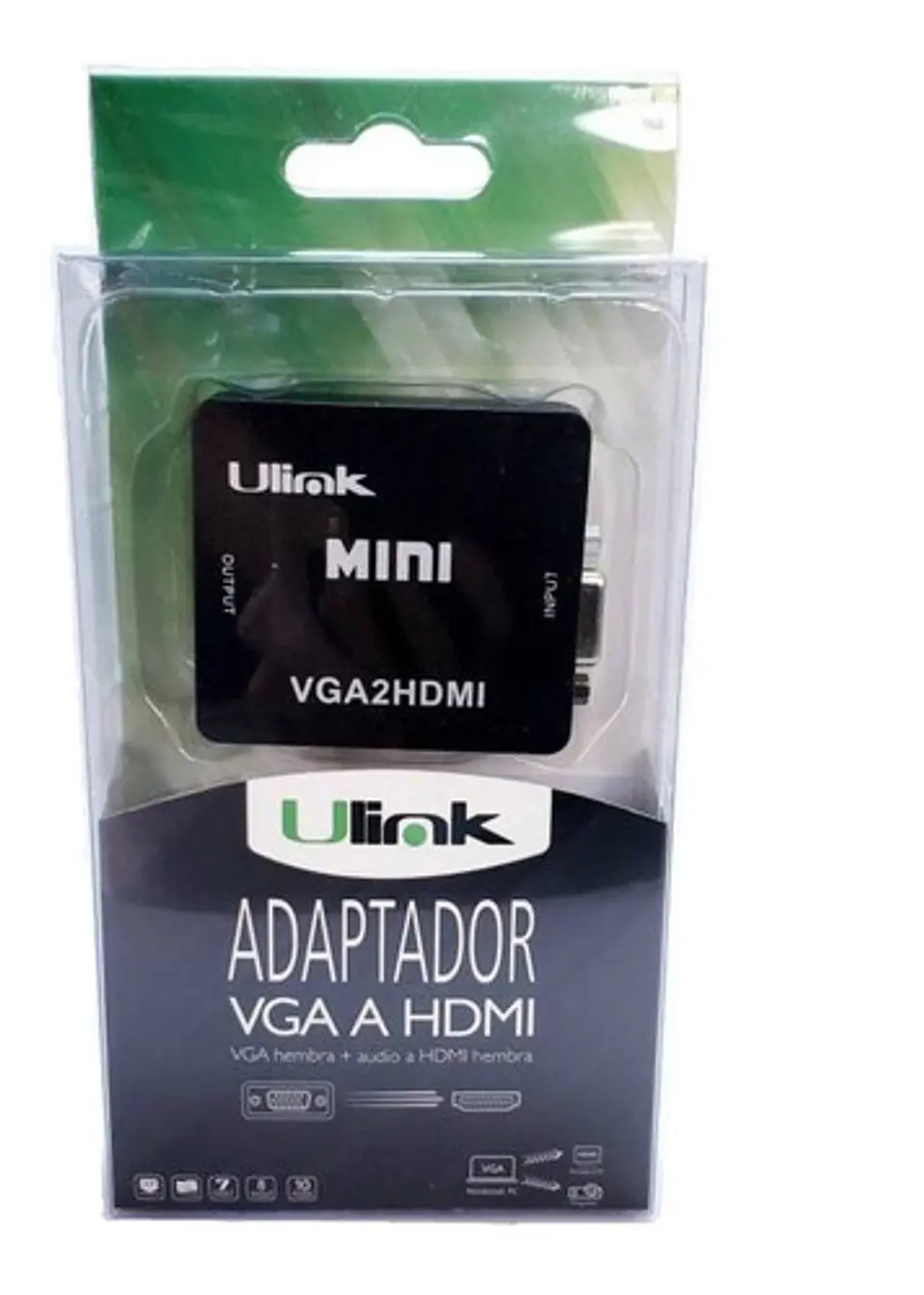 Conversor Adaptador Hdmi A Vga Ulink Ul-cv2500 2