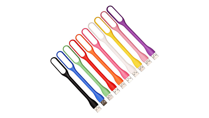 Luz Lampara Led Usb De Silicona Notebook 6
