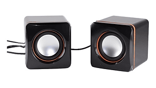 Parlante Pctronix De Escritorio Cubo 2.0 Negro Usb