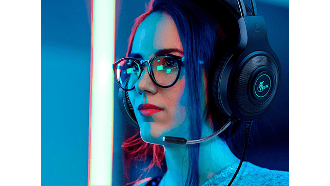 Audífono Gamer Led Vol/mic Comp Consolas Xtech Xth-560 Negro 7