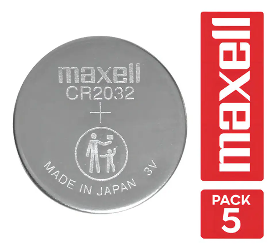 Pack Por Tira (5 Pilas Tipo Boton ) / Maxell Cr2032 1