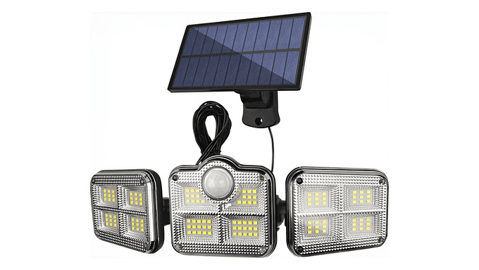 Foco Solar Sensor De Movimientos Con Control Remoto 1