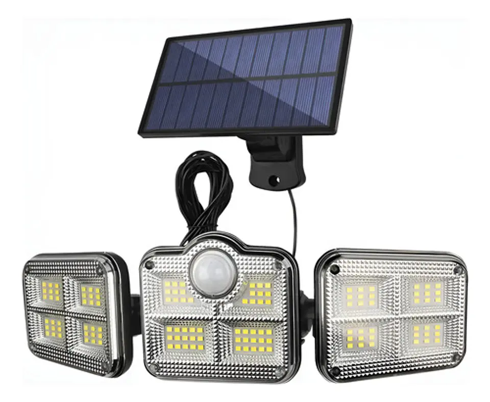 Foco Solar Sensor De Movimientos Con Control Remoto 1