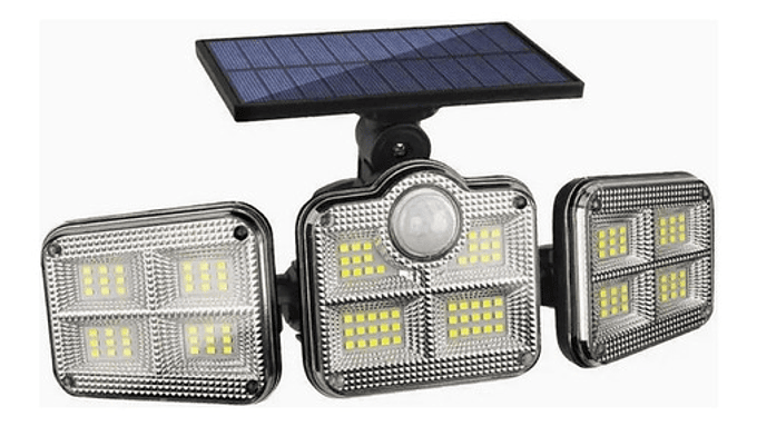 Foco Solar Sensor De Movimientos Con Control Remoto 2