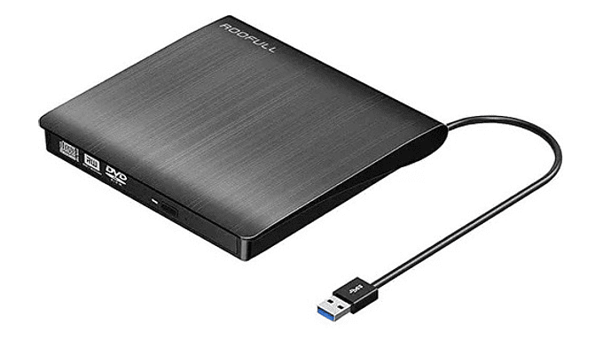 Grabador De Dvd Y Cd Externo Usb 3.0 Negro  2