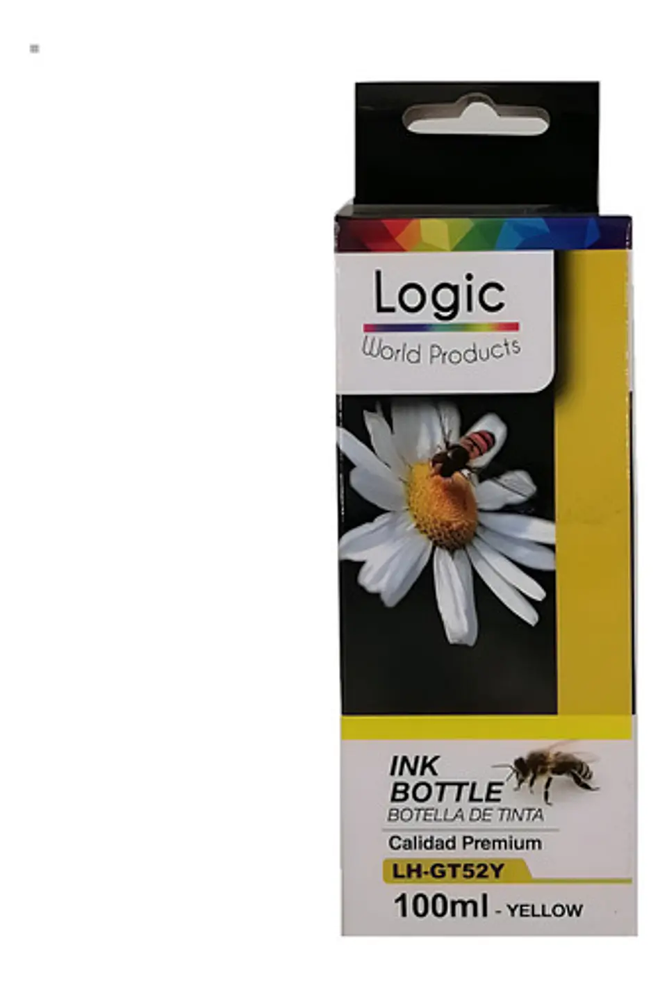 Tinta Para Hp Logic Gt-52 Yellow 100ml 1