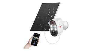 Cámara De Seguridad Inalámbrica 1080p Con Panel Solar